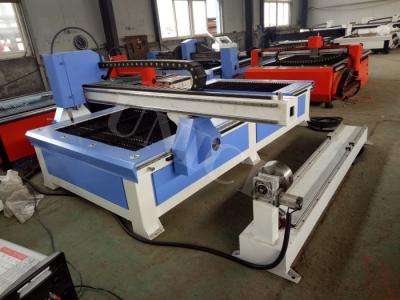 China Cnc Plasma Metal Cutting Machine With Rotary Axis Device for pipe cutting for sale