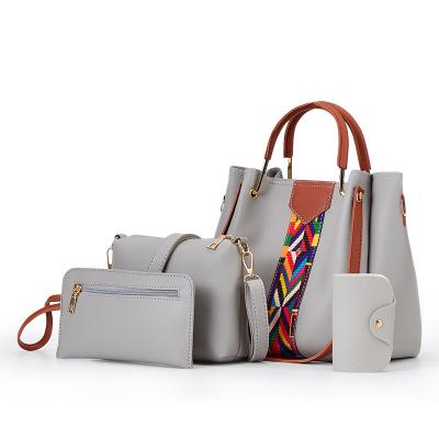 China High Quality Fashion Popular Lady Handbag Women Bag Sets 4 Pcs In 1 PU Set Handbags Ladies for sale