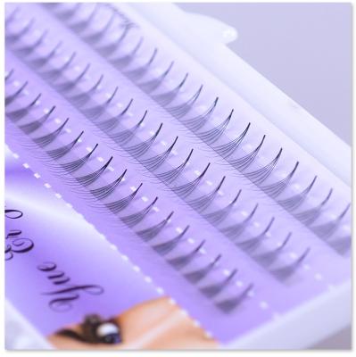 China Hot Selling Natural Soft 5D C 0.07 Pre Made Fan Faux Mink Lashes Individual Easy Fanning Volume Eyelash Extension for sale