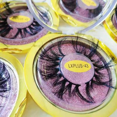 China Wholesale Mink Hair Soft Fluffy Wispy False 5D Long 3D Magnetic Book Mink Eyelashes Handmade Magnetic Eyelash Real Soft Natural Wholesale for sale