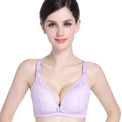 China Viable Women's Seamless Front Open Women Bra Maternity Care Nursing Bra for sale