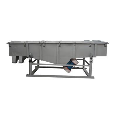 China Chemicals Sand Grading Screening Machine Rectangle Linear Vibrating Screen Sieve For Silica Sand for sale