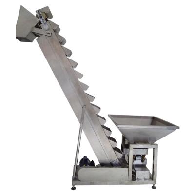 China High Tilt-Angle Food Heat Resistant Wheat Peanut Stainless Steel Z Tilted Bucket Style Elevator for sale