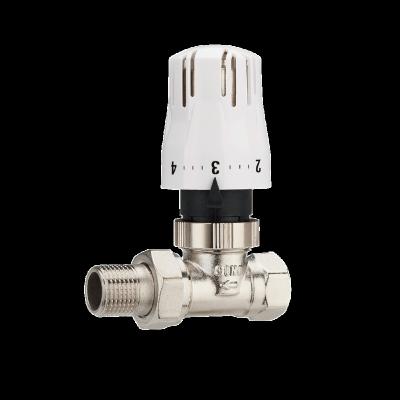 China General Thermostatic Radiator Straight Valve Heating Valve Radiator Component TRV Auto Liquid Sensor for sale