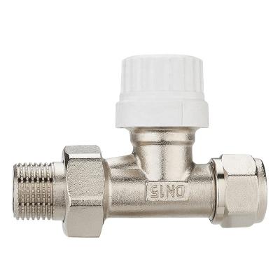 China BYELEARN Shower Angle Thermostatic Straight Valve General Brass TRV Radiator Valve For Electric Water Heater New 15 Straight Valve ROHS for sale