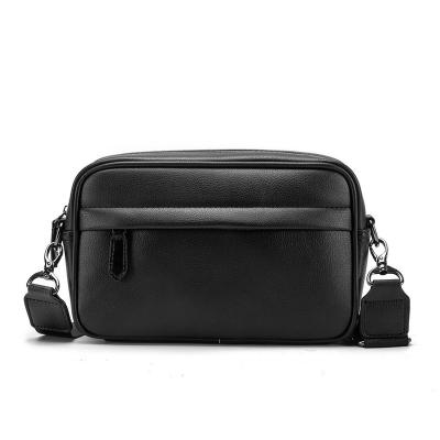 China Hot Selling RM Fashion Men's Chest Bag PU Leather Outdoor Single Shoulder Messenger Bag Large Capacity Bag For Men for sale