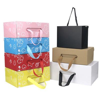 China Recycled Materials Shoe Box Packaging Sneaker Corrugated Paper Shoe Box With Custom Logo for sale