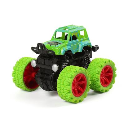 China Hot Sales Green Children's Toy Four-wheel Drive Vehicle Inertial Off-Road Stunt Ride Rolling 4WD Toy Car for sale