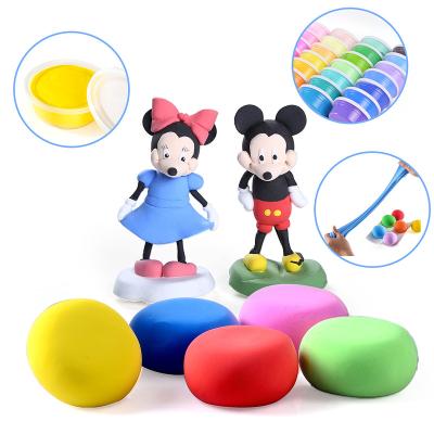 China 2021 Wholesale Air Dry Ultra Light Colors Clay Crafts Tools Educational 12 Cute Creative Children Playdough Educational Toys for sale