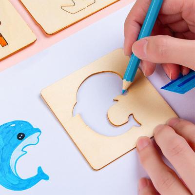 China Painting Drawing Tools Art Sets Students Children Toys 48pcs DIY Board Educational Wooden Stationery for sale