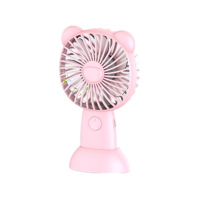 China Mini Fan With USB Charging Battery Air Cooling Fan Desktop Night Light Travel Portable Handheld Design Mini Pocket Portable Handheld Fan For Summer for sale