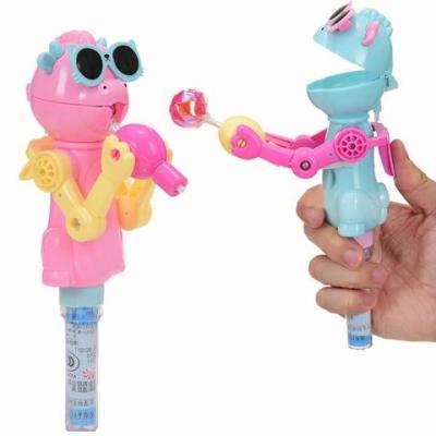 China Capsule Toys 2020 Factory Wholesale New Lollipop MONKEY Candy Container Candy Toys Hard Candy for sale