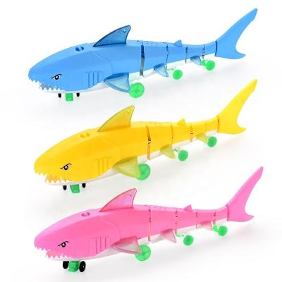 China Plastic Shark Walking Light Led Toys With String For Kids Party Leash Electric Universal Car for sale