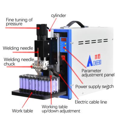 China Soldador portátil para baterías con interruptor de pie 18650 Soldador de baterías Minin en venta