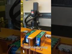 Single side rotating head automatic spot welder