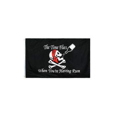 China OEM 1 PC Available Ready To Ship 3x5 ft 90x150cm Drinking Pirate Time Flags for sale