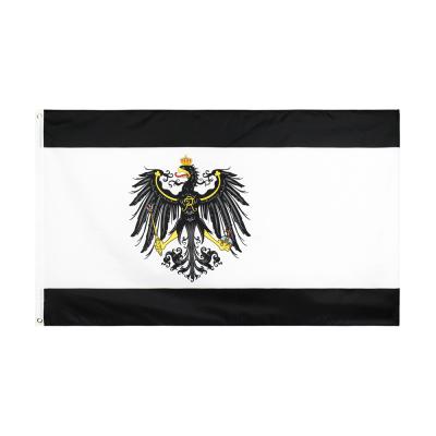 China OEM 1 PC Available Ready To Ship 3x5 ft 90x150cm Banner Prussian German Prussia Flag Germany for sale