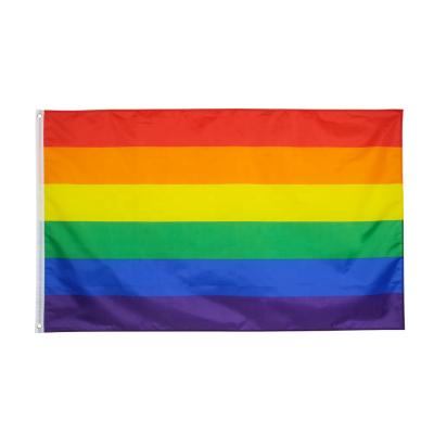 China Wholesale Wholesale Ready To Ship Rainbow 3x5 ft Gay Pride Flag Banner LGBT for sale