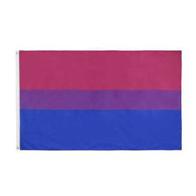 China OEM Available 1 PC Ready To Ship 3x5ft 90x150cm LGBT Bisexual Pride Flag for sale