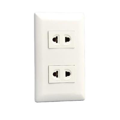 China Universal PC Material Residential / General Purpose Duplex Socket for sale