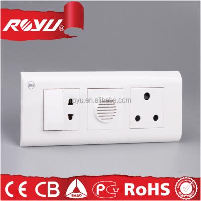 China GE PC Hardware Slim GE PC Material Electrical Switch and Socket Wall,Indian Series Wall Lamp Switch with Different Module Type for sale