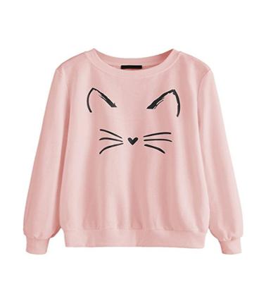 China Custom Girls Anti-Pilling Long Sleeve Sweatshirt for sale