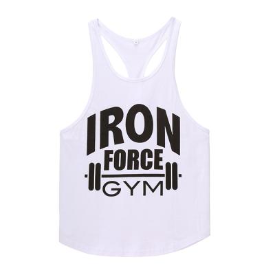 China Wholesale custom logo print gym mens anti-pilling fitness stringer tank top men's bodybuilding for sale