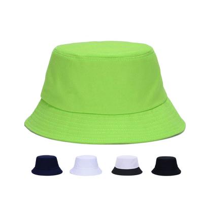 China Wholesale Character Sun Hat Unisex Simple 100% Cotton Bucket Hat for sale