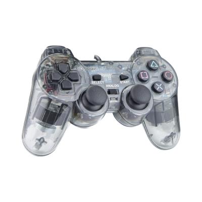 China New ReleaseTransparent ABS wired gamepads for Ps2 game joysticks and joypads controllers game controller for sale