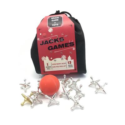 China 2019 High Quality Metal Christmas Ball Christmas Gifts New Toys 3.2mm Big Jacks Classic Game for sale