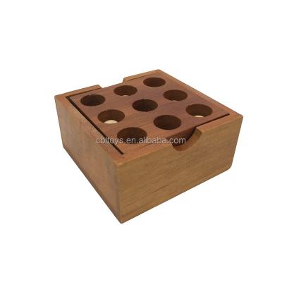 China Educational Wooden Jigsaw Puzzle Toy Magic Balls in Wooden Box for sale