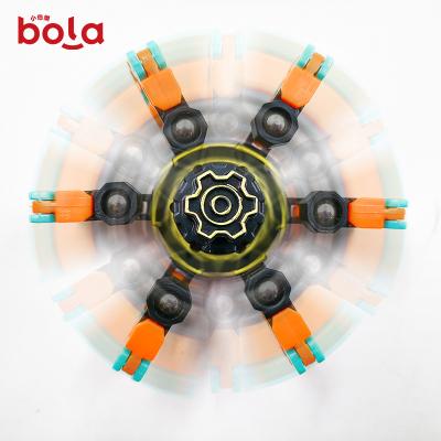 China Wholesale Kids Spinning Finger Spinner Toys New Luminous Metal Noise Spinner Toys Sensory Sets Christmas Flying Stir Toys For Kid for sale