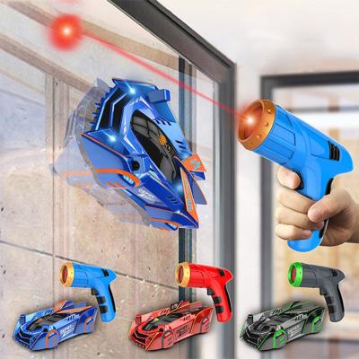 China NEW ! Amazon Hot Selling Radio Walls Control Car Climbing Toys Follow Laser Light Car Laser Guided Remote Control Climbing Toys For Sale for sale