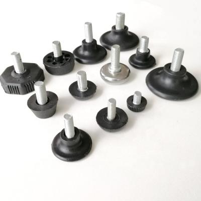 China Modern 8 Mm X 25 Mm Thread Size Screw On Furniture Sliding Leveling Foot Adjustable For Furniture Legs for sale