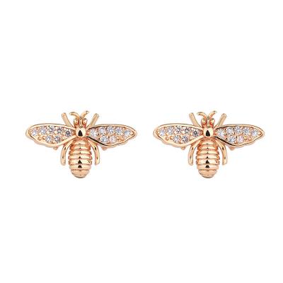 China Retro FASHIONABLE small bee ear studs European and American insect trend fashion personality style earring earrings for sale