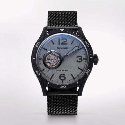 China Hot Sales TC807B2 TIME BOX TC807B2 Stainless Steel Auto Mechanical Waterproof Curved Lens 5 Atm Lens Driver Watches Men Wrist Watch for sale