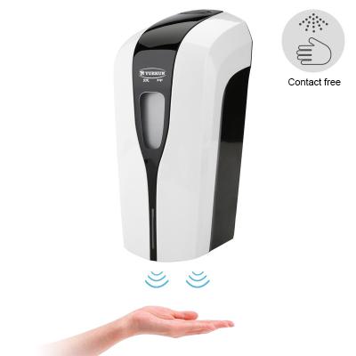 China White Color Rechargeable Waterless Battery Operated Hospital Automatic Foam Soap Dispenser Bottle Alcohol Hand Sanitizer Waterless Dispenser for sale