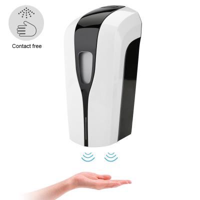 China Foam Refillable Automatic Soap Dispenser 1000ml Battery Power Plastic Material Wall Mount Touchless Waterless Alcohol Dispenser for sale