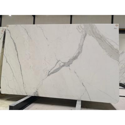 China Modern Calacatta White Marble Price Italy Calacatta Price Slabs And Tiles for sale