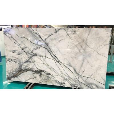 China Modern Orchid Jade White Marble Slab Calacatta Verde Marble For Countertop And Wall for sale