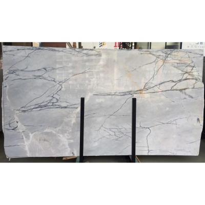 China Modern Texture Turkish Lilac White Marble Stone Slabs Milas New York White Marble for sale