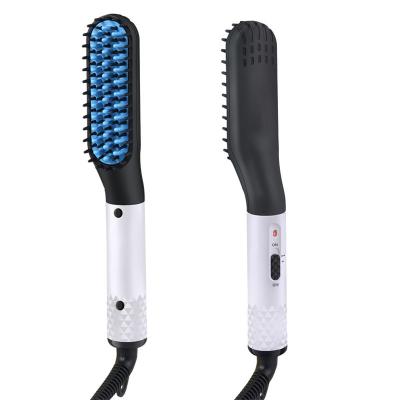 China Professional Hair Sweep Straighter Electric Hair Straightening Comb Beard Comb Hair Stylist for Men for sale