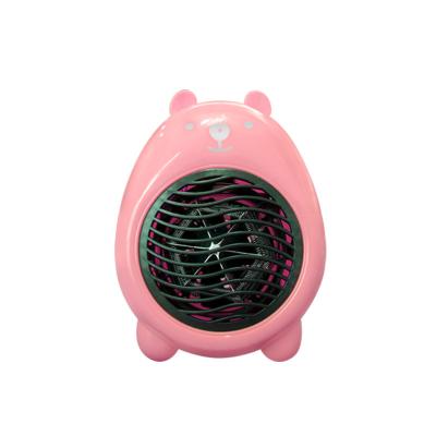 China Household Portable Cartoon Bear Heater Electric Fan with 220V Charger for sale