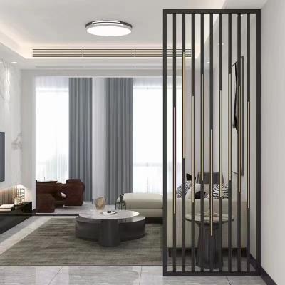 China American Style Professional Salon Dubai Stainless Steel Metal Folding Screen Decorative Room Divider for sale