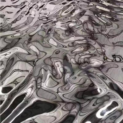 China 2023 Modern Latest Design Factory Price Embossed Decorative Stainless Steel Sheets 3D Wall Panels Plate for sale