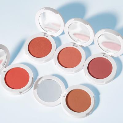 China Daily Life Use Wholesale Waterproof Face Blush Powder Soft Texture 12 Colors Cheek Blusher for sale