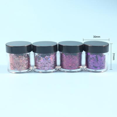 China Waterproof Eco-friendly Polyester Color Shift Glitter Chameleon Glitter Powder For Nail Craft Print Leather for sale