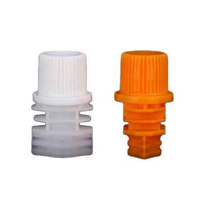 China Non Spill Double Rail 10 Mm Plastic Spout And Cap For Juice Pouches for sale