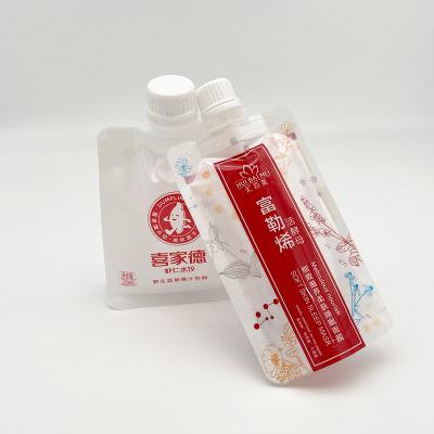 China 9 Color Printing Disposable Face Mask Stand Up Bag With 2.5-60 Mm Colorful Spout Cap for sale