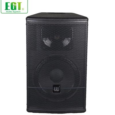 China Professional High Quality 1x12 Inch Full Range Speaker High Density Panel Passive Stage Loudspeaker 250 Watt for sale